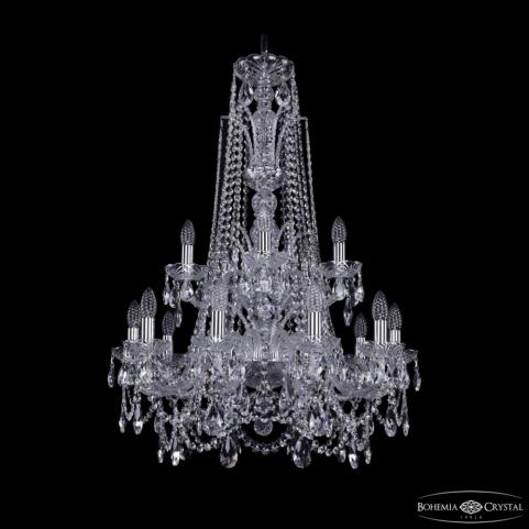 Люстра Bohemia Ivele Crystal  1411/10+5/240/XL-94/2d Ni
