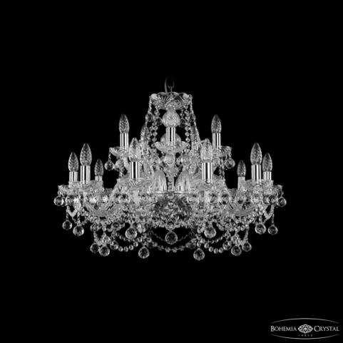 Люстра Bohemia Ivele Crystal  1411/10+5/240 Ni Balls