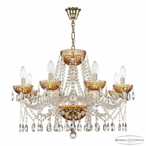 Люстра Bohemia Ivele Crystal 5413/8/240 G Amber/M-1G