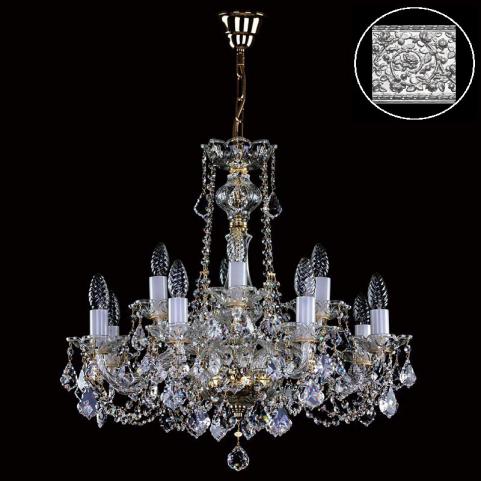 Люстра Art Glass COURTNEY XII. VA-PE NIKEL CE