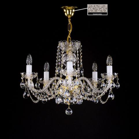 Люстра Art Glass TATANA VI. WHITE NICKEL CE
