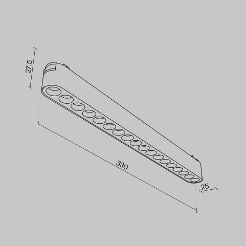 Трековый светильник Maytoni Points Radity 3000K TR082-1-18W3K-M-W