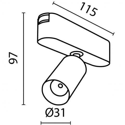 Трековый светильник Maytoni Focus LED Radity 4000K TR103-1-5W4K-M-B