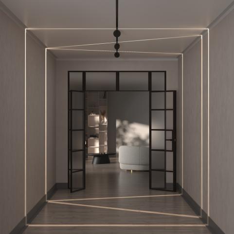 Трековый светильник Maytoni Technical Exility 4000K  Outline TR090-2-6W4K-B