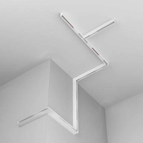 Шинопровод Maytoni Exility TRX034-411W, магнитный накладной/подвесной, белый 1м