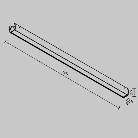 Трековый светильник Maytoni Technical Elasity 3000K Basis TR161-1-25W3K-B
