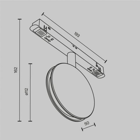 Трековый светильник Maytoni Technical Exility 3000K  Outline TR090-2-6W3K-B
