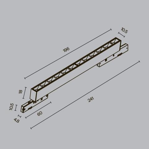Трековый светильник Maytoni Technical Levity 4000К Points TR193-1-10W4K-M-B