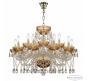 Люстра Bohemia Ivele Crystal 5413/10+5/240 G Amber/M-1G