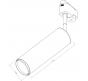 Трековый светильник Arte Lamp Periscopio  A1412PL-1BK