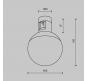 Трековый светильник Maytoni Technical Flarity 3000K Luna TR149-1-5W3K-B