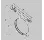 Трековый светильник Maytoni Technical Exility 3000K  Outline TR090-2-6W3K-B